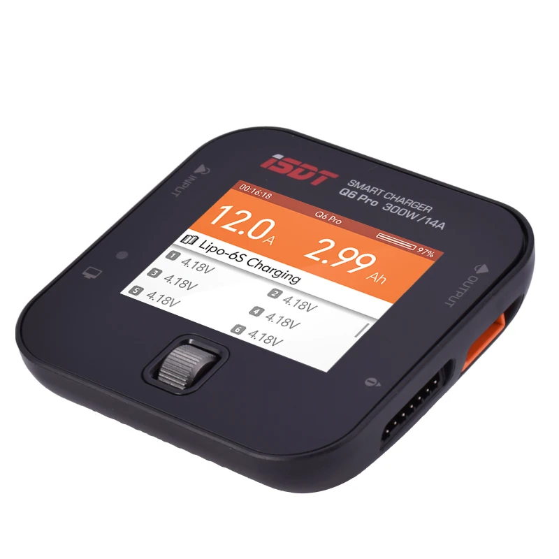ISDT Q6 Pro зарядное устройство BattGo 300 Вт 14A Карманный Умный Цифровой Lipo батарея баланс