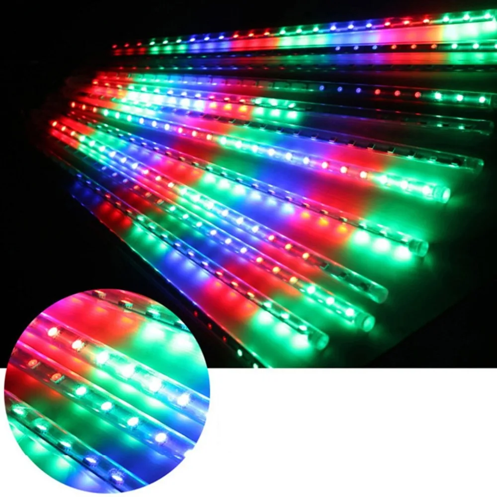 2Pcs fairy lights party LED lights meteor shower rain snowfall Christmas tree garden 30CM meteor lamp guirlande lumineuse 30N13 (17)