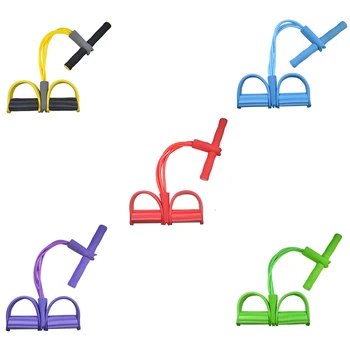 

4 Tube Fitness Gum Resistance Bands Latex Pedal Exerciser Sit-up/Pull Rope Expander Elastic Bands Yoga equipment Pilates Workout