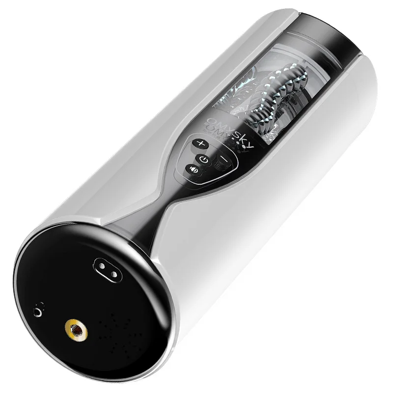 Men's vibration masturbation automatic Smart pronunciation interactive electric male silicone telescopic rotating masterbator 4