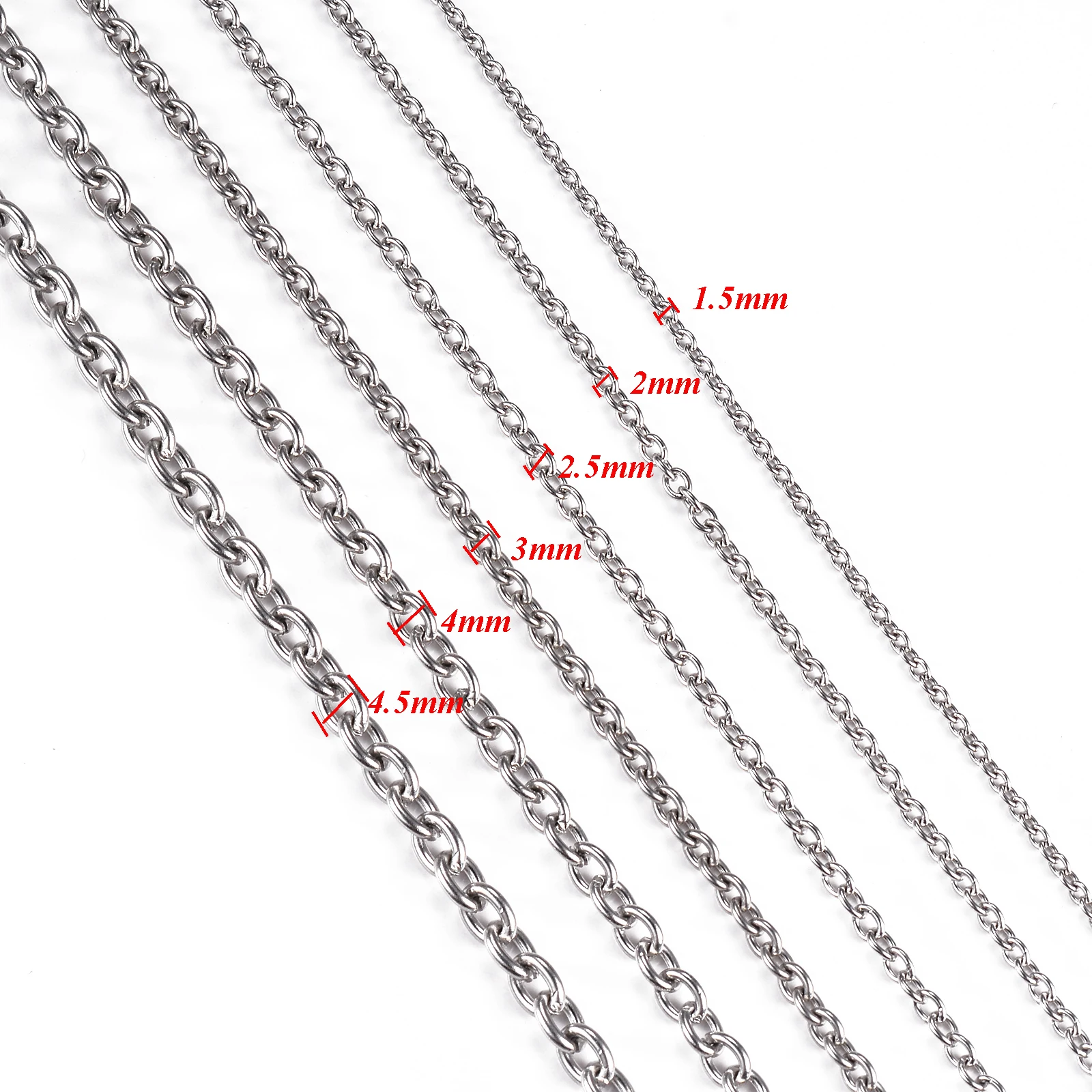 2.5mm Width Stainless Steel Chain Necklace Wholesale