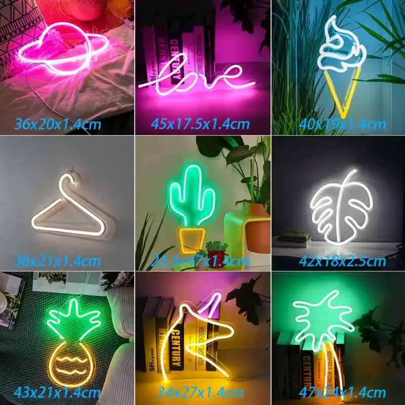 luz de neon led banana senales de neon