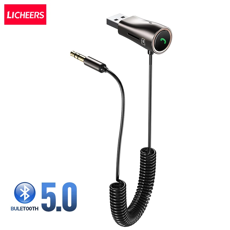 Адаптер Bluetooth Licheers Aux беспроводной приемник 5 0 для автомобиля с разъемом 3 мм |