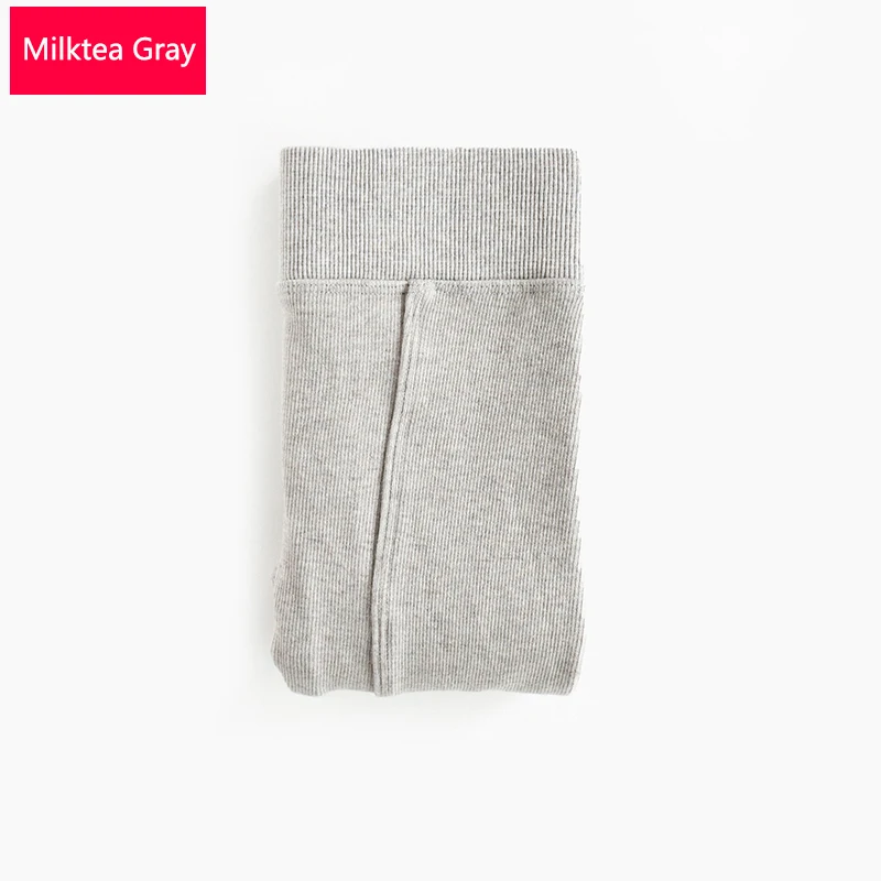 Milktea Gray Модные флисовые леггинсы женские бархатные леггинсы осенние и зимние цельные штаны теплые женские леггинсы - Цвет: Milktea Gray