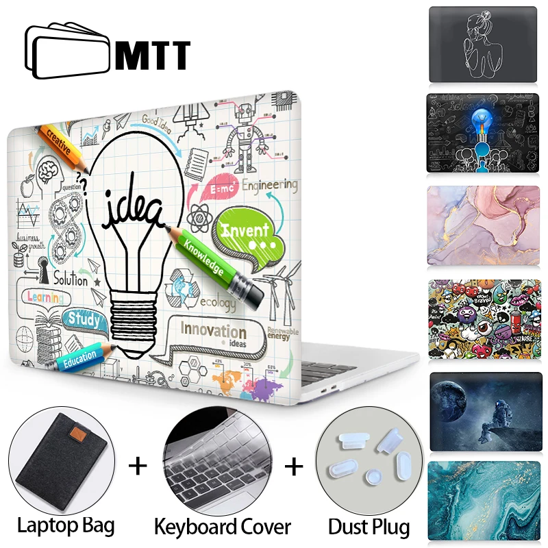 МТТ чехол для ноутбука Macbook Air Pro 11 12 13 15 16 с сенсорной панелью 2020 жесткий funda A2179 A1932