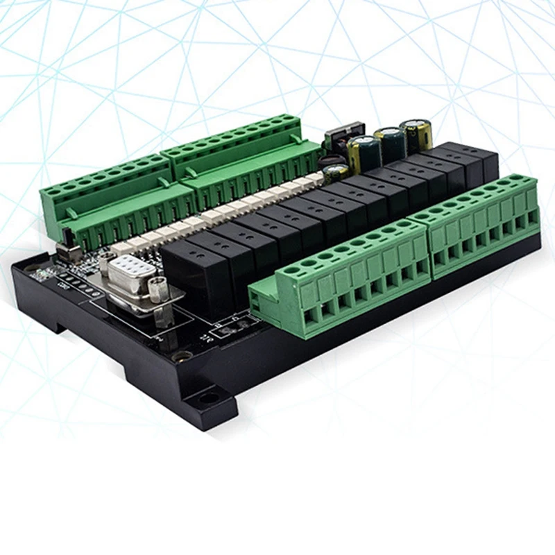 FULL-FX1N-30MR PLC Industrial Control Board 16 Input 14 Output with RS485 Communication Port Tools