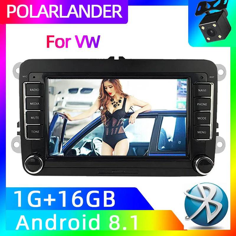 Зеркало с Навигатором GPS Link 2 Din автомобильный стерео приемник для Ford Canbus для VW Polo Volkswagen Passat мультимедиа для Android 7002VW