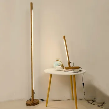 

Nordic Wood LED Floor Lamps for Living Room Modern Simple Creative Led Standing Light Home Decor Bedroom Beddside Floor Lights