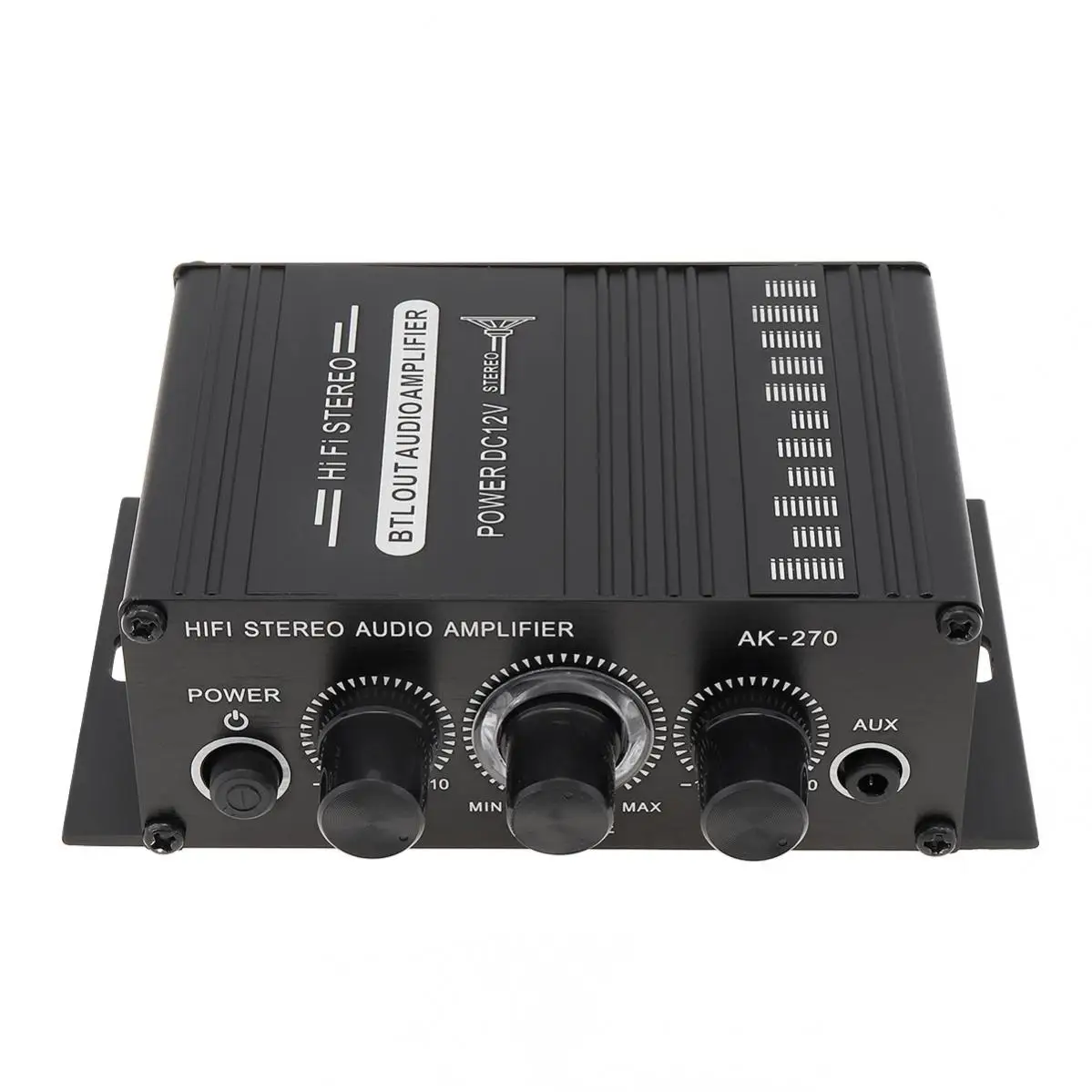 2 x 20W Power Amplifier Audio Karaoke Home Theater Amplifier 2 Channel Bluetooth-compatible Class D USB/SD AUX Input