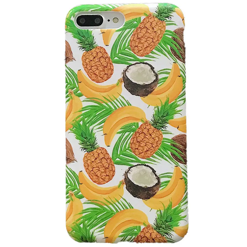 Защитный чехол KISSCASE для iPhone X XS телефона с фруктовым узором 7 7Plus 8 8Plus XR MAX Capa Fundas |
