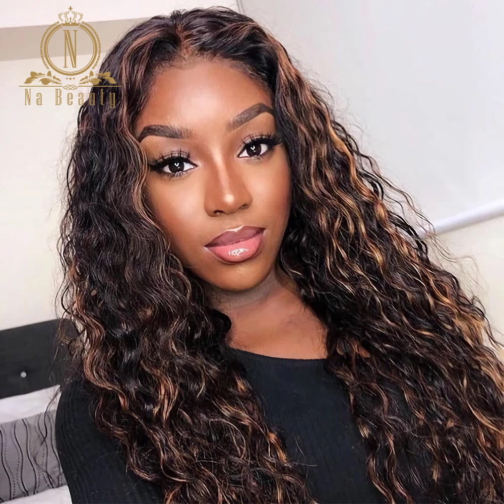 Honey Blonde Human Hair Wig Transparent T Part Lace Highlight Wig For Black Women Pre Plucked Nabeauty 250 Density Remy Human Hair Lace Wigs Aliexpress