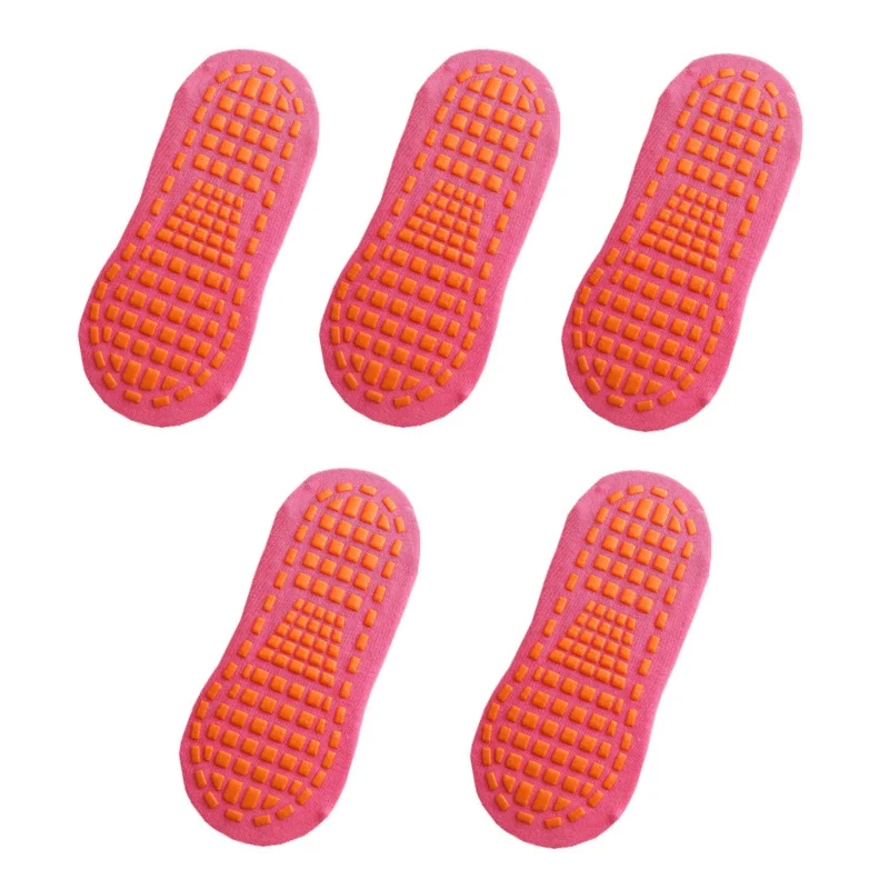 5-Pair Set of Non-Slip Cotton Ankle Socks for Summer – Fun and Functional for All Ages
