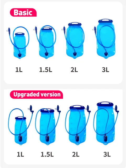 Xinda Sports Water Bag Leak proof Portable Straw Type Large Capacity Drinking Water Bag Outdoor