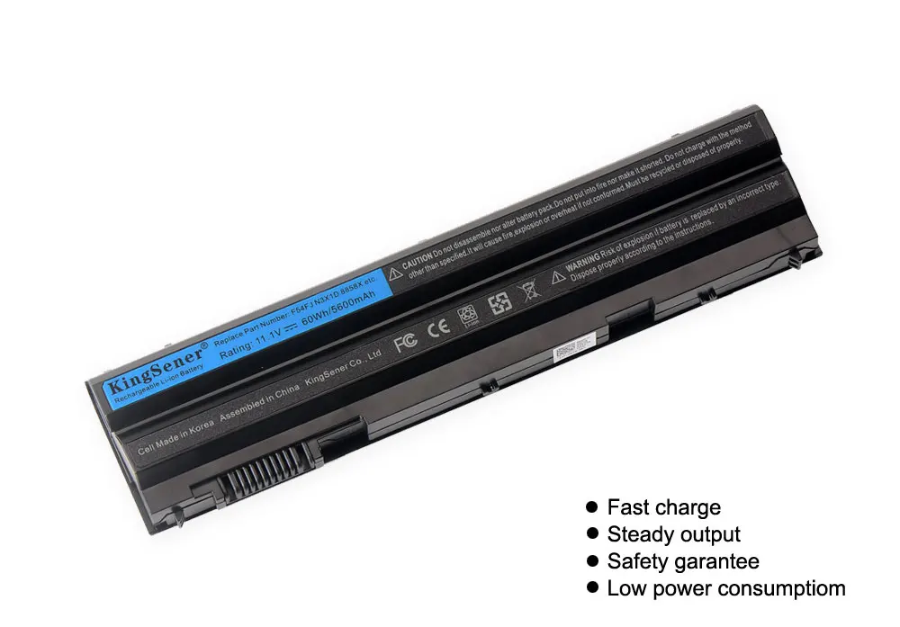 Goede KingSener T54FJ 60Wh Nieuwe Laptop Batterij voor DELL Latitude E5420 E5430 E5520 E5530 E6420 E6430 E6520 E6530 Voor Inspiron 7420 7520