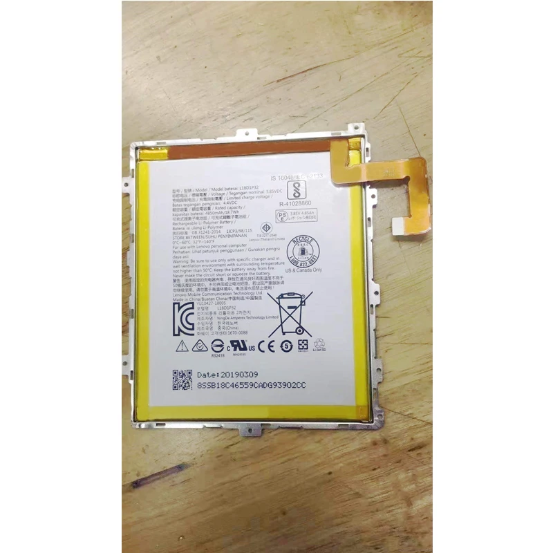 

Seasonye Genuine 4850mAh L18D1P32 Tab Replacement Battery For Lenovo Tablet M10 TB-X605L TB-X605F TB-X605M TB-X505X x505L X505F
