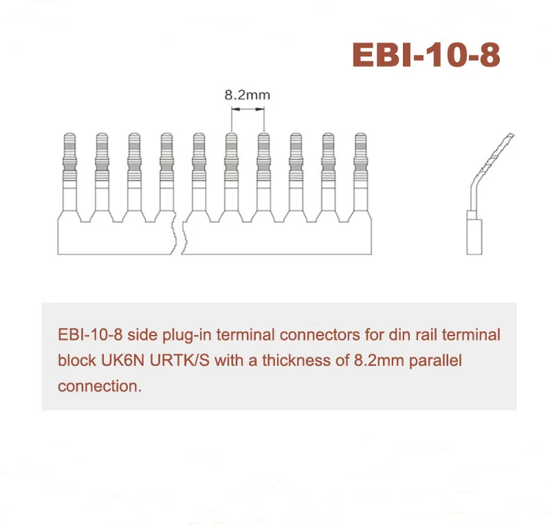EBI-10-8 pitch 8.2mm