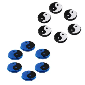 

6Pcs Ying Yang Tennis Racquet Vibration Dampener Shock Absorber Accessory