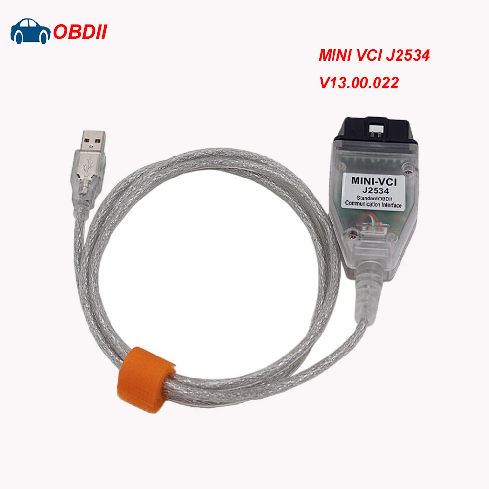 16PIN V13.00.022 мини VCI FT232RL чип OBD кабель для Toyota MINI VCI J2534 диагностический разъем TIS Techstream один кабель