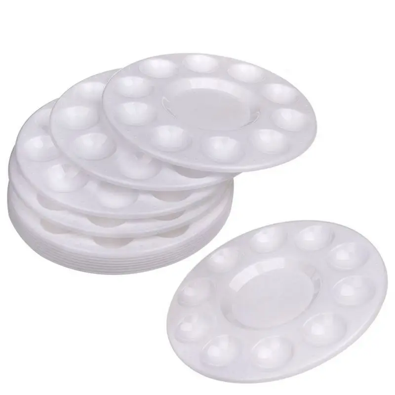 

12 Pcs Paint Tray Palettes Plastic for DIY Craft Professional Art Painting