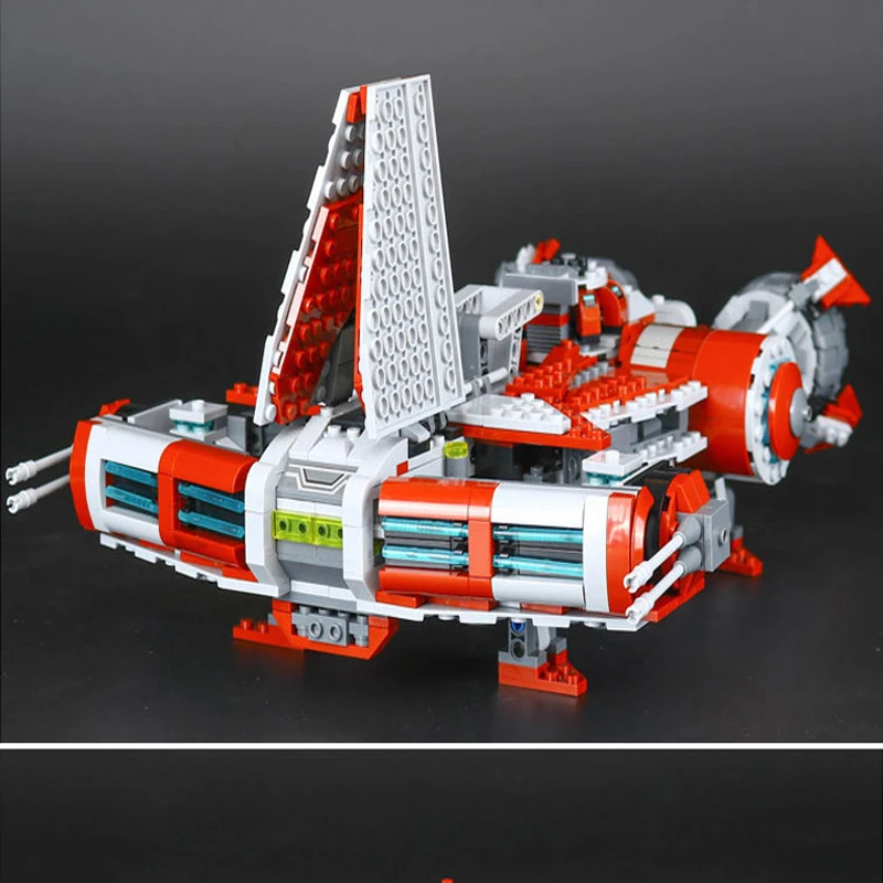 

05085 Jedi Defender Class Cruiser Set Building Blocks DIY Bricks Hobbies Toys Compatible Legoings 75025 Model