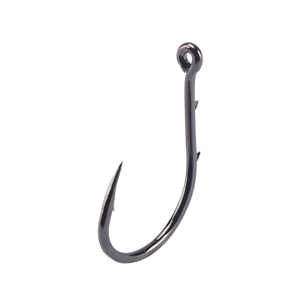 Mustad Рыбалка крючок колючие рыболовные крючки 1#-9# крючок с отверстиями рыболовные крючки