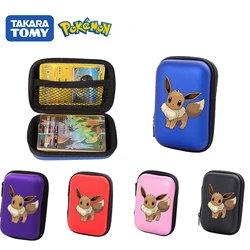 Porte cartes Pokemon, Eevee Pikachu, Album de jeu de cartes, dessin animé Pokemon dur, boîte de collection, jouet cadeau 
