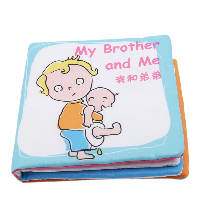 4 шт./компл. книжки из мягкой ткани для младенцев Детские игрушки Love Daddy Mommy брат собака Детские развивающие игрушки плюшевые детские куклы подарок