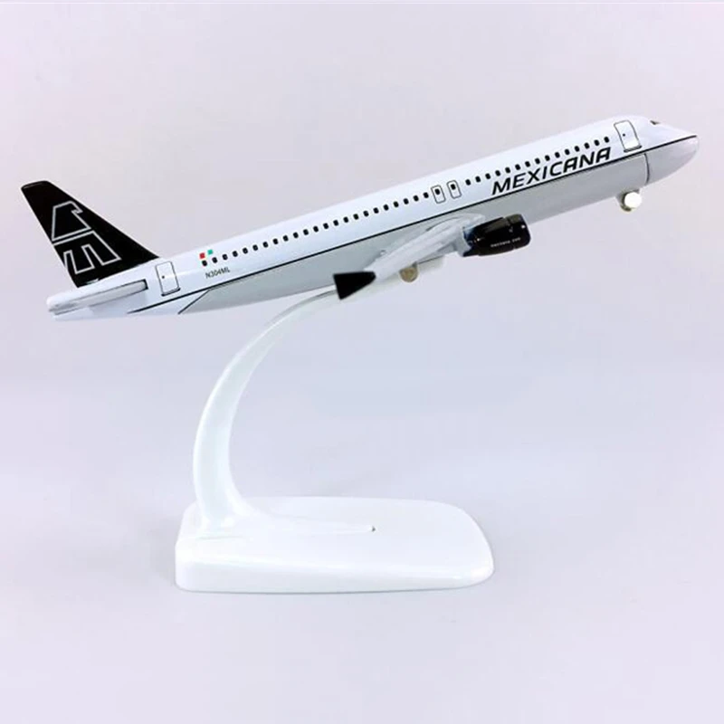 16 см самолёты Mexicana Airbus A320 модель самолета Металлический Литой авиационный лайнер