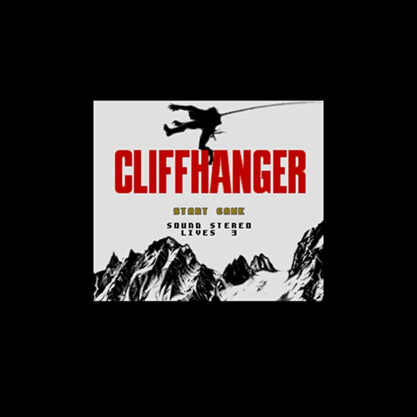 Cliffhanger Версия США 16 бит английская большая 46 контактов серая игровая карта для NTSC игрового игрока