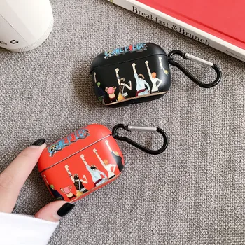 

Earphone Case For Airpods Pro Case Luffy Group One Piece Anime Soft Headphone Case for Apple Air Pods Earpods Protective Cover