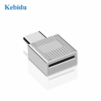 

KEBIDU USB-C Memory Card Reader USB 3.1 Type CTF Micro SD OTG Card Reader Adapter For Samsung Galaxy S9 Aluminum cardreader