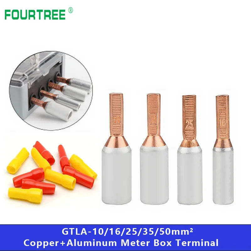 Terminal de Fios de Alumínio e Cobre com Revestimento de Isolamento Caixa de Medidor Elétrico
