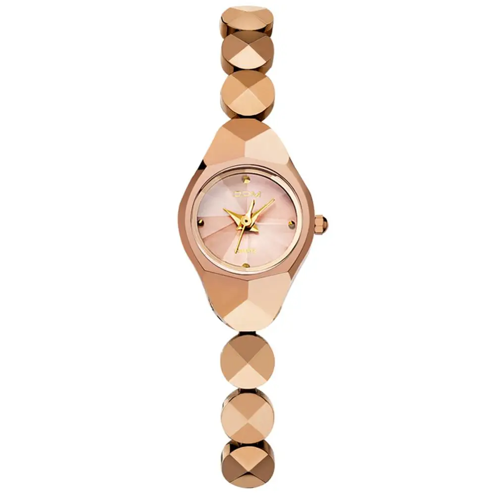 DOM women luxury brand waterproof style quartz watch Tungsten steel gold nurse watch bracelet women