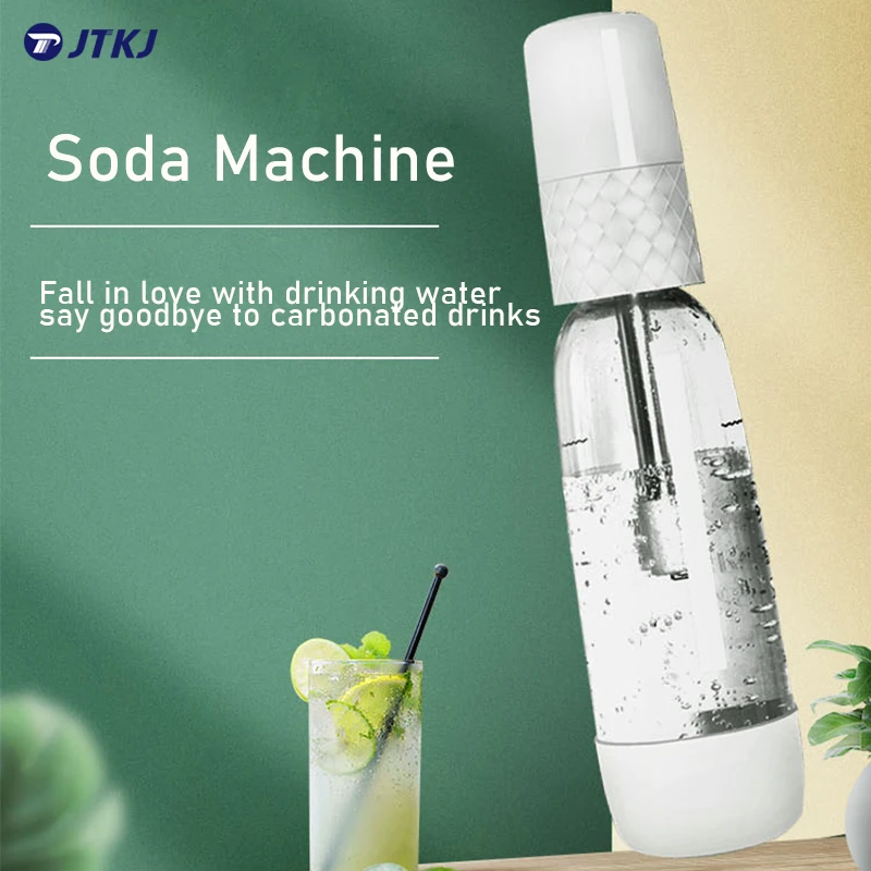 JTKJ 1000ml Portable Soda Water Machine DIY Soda Maker Carbonated Drink
