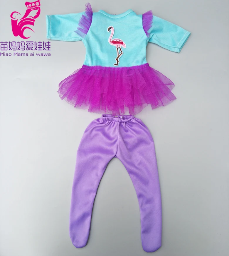 Кукольная одежда для кукол подходит 43 см 45 см для маленьких девочек балетная юбка пачка розовое танцевальное платье - Цвет: A6