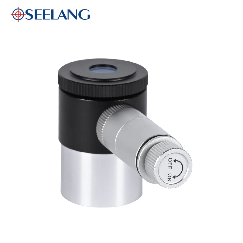 OSEELANG 1.25" Illuminated Eyepiece 12.5mm Double Line Cross Reticle Eyepiece 4 Plossl Design 40 De FOV Astronomy Telescope 4