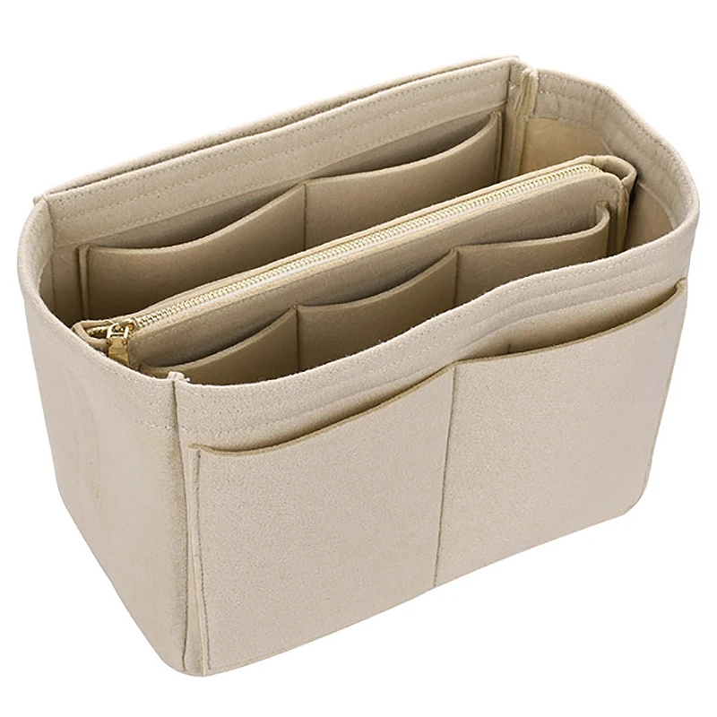 

Makeup Bag Cosmetic Cases Felt Bag Organizer Insert Cosmetic Bags Makeup Case Travel Toiletry Bag Handbags Organizer