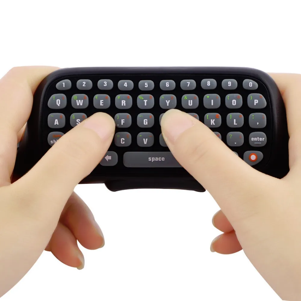Беспроводной контроллер текстовая клавиатура для передачи сообщений QWERTY Chatpad клавиатура для Xbox 360 игровой контроллер черный с розничной