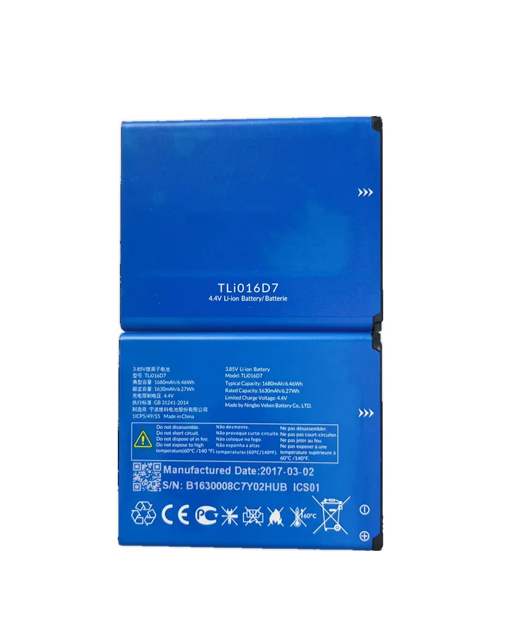 Новинка 3 85 В 1680 мАч TLi016D1 аккумулятор для Alcatel U3 2018 4G 4055J 4055U TCL BUZZ6 TLi016D7 мобильный