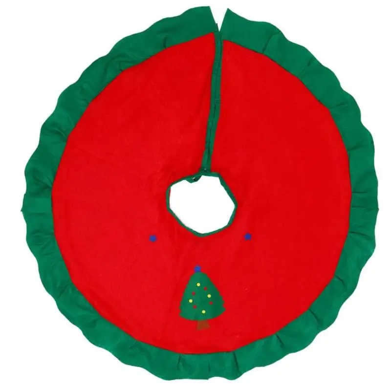 45-100 см Красные Рождественские елочные украшения, вечерние ковры, рождественские украшения для дома, нетканые рождественские украшения - Цвет: G 90cm