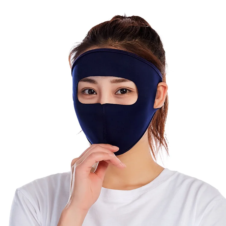Summer Ice Silk Sun Mask All Face Breathable Riding Equipment Electric Bike Outdoor Wind Dust Mask