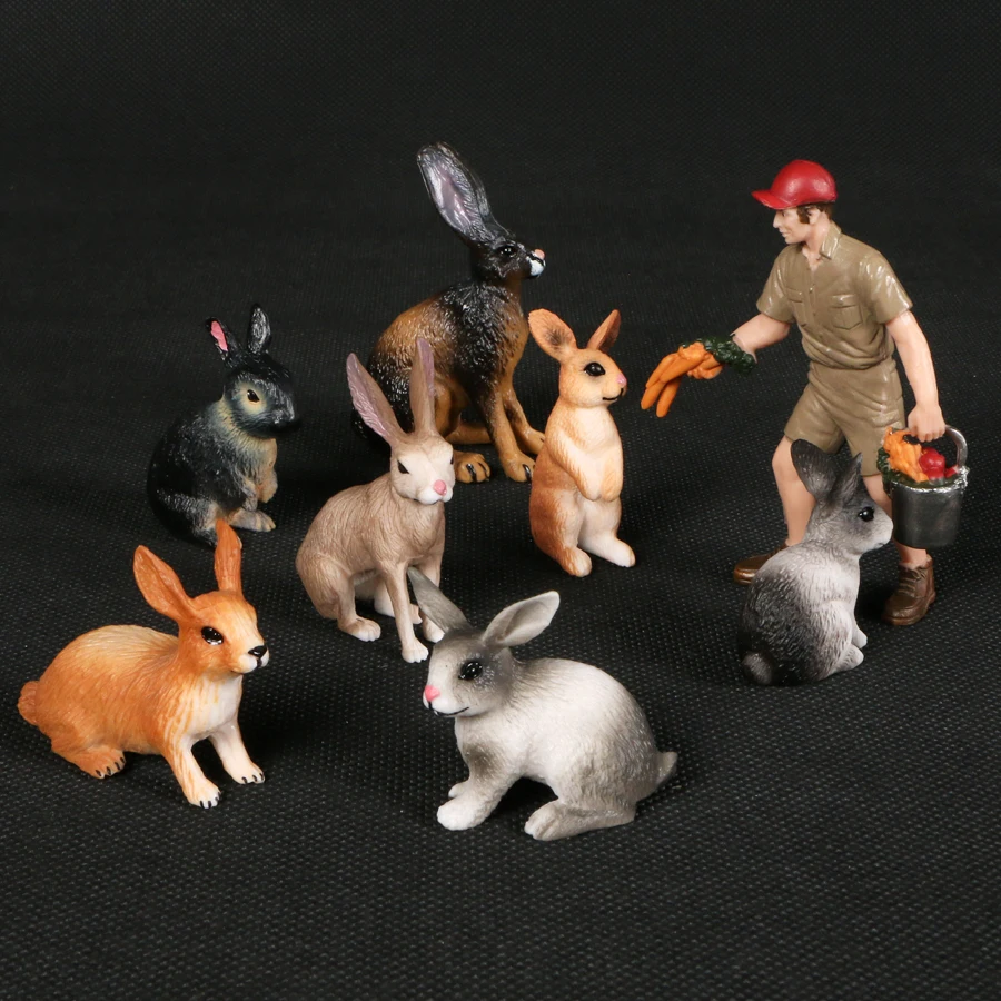 Tanio Modele zwierzęce imitacja królika małe zając zwierzątko