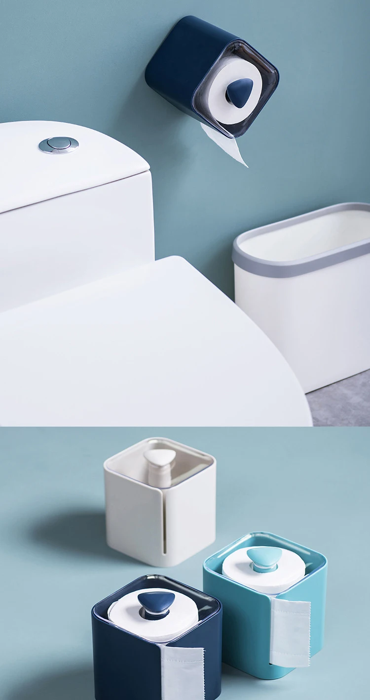 Jinlaili Porte Papier Toilette, Support De Papier Toilette Adhesif, Porte  Papier