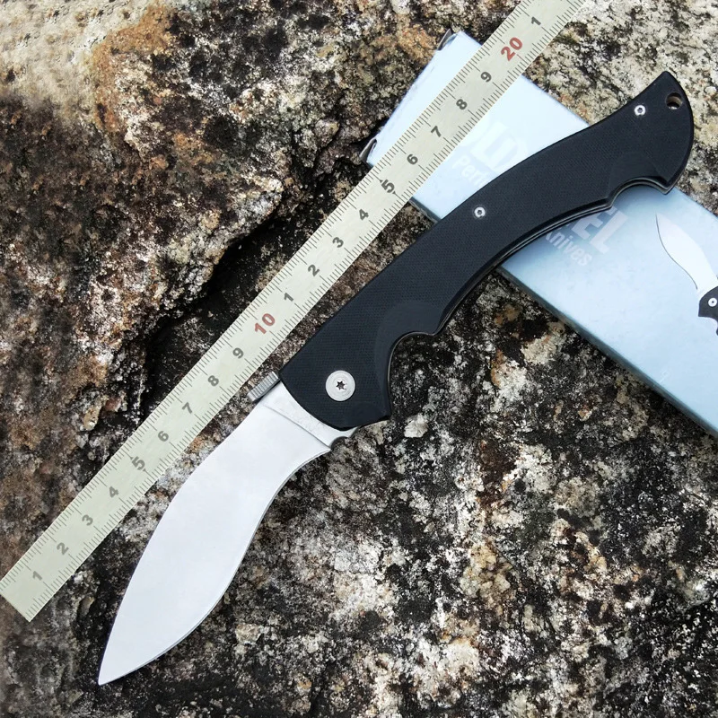 

High quality 7CR17MOV Blade Cold Stee Folding Knife G10 Handle Karambit Top Military Rescue knives Outdoor Camping EDC Tools