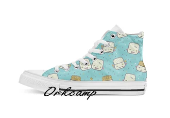 

We love brains Custom Casual High Top lace-up Canvas shoes sneakers Drop shipping