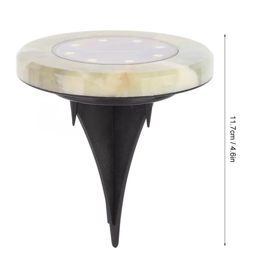 8 LED Outdoor Solar Power Under Ground Lamp Yard Lawn Buried Light Garden Decking Lamps Ground Waterproof Lamp LED Buried lamps