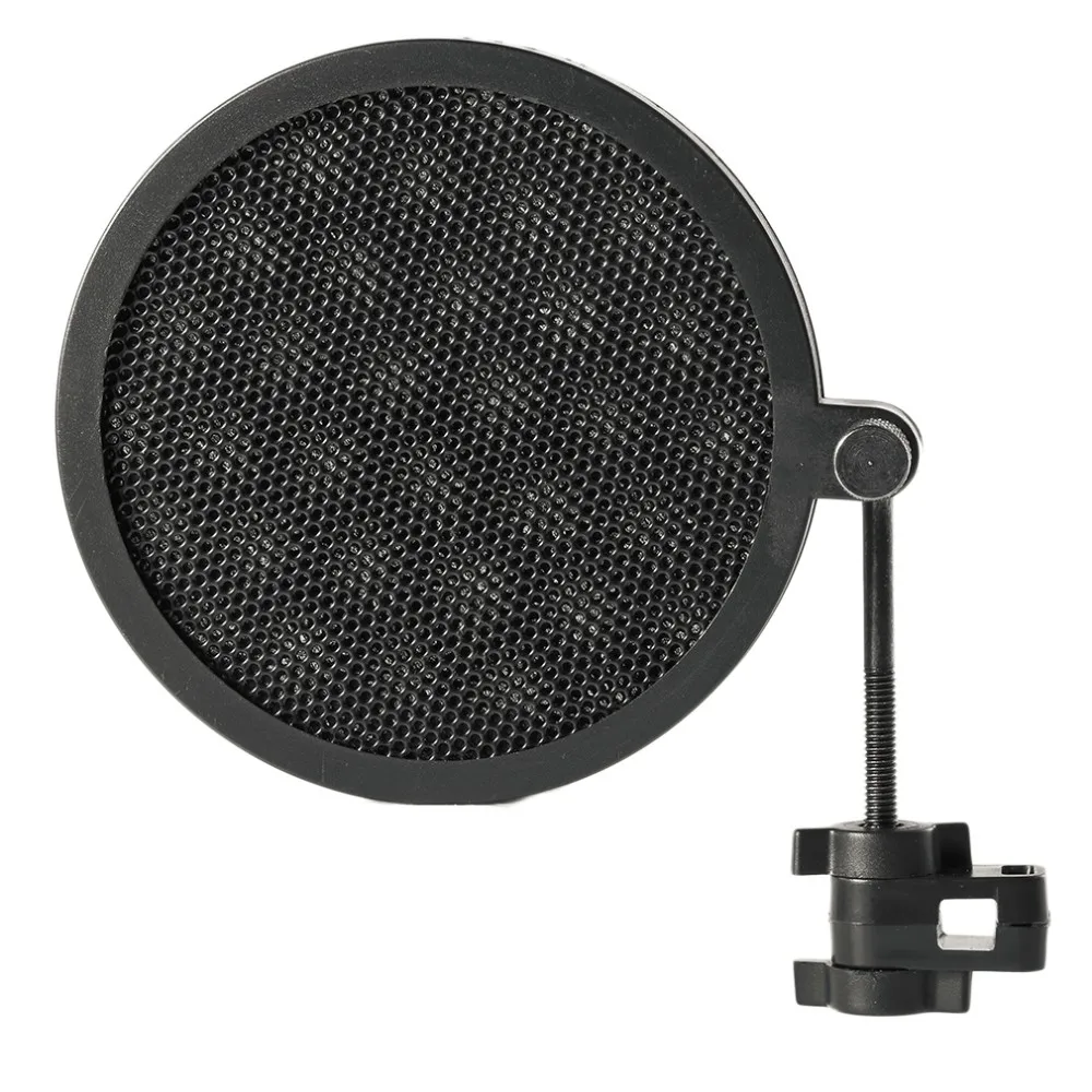 Double-layer Iron Mesh Microphone Mic Wind Screen Anti Pop Filter for  Studio Recording Video Chat Broadcasting - AliExpress