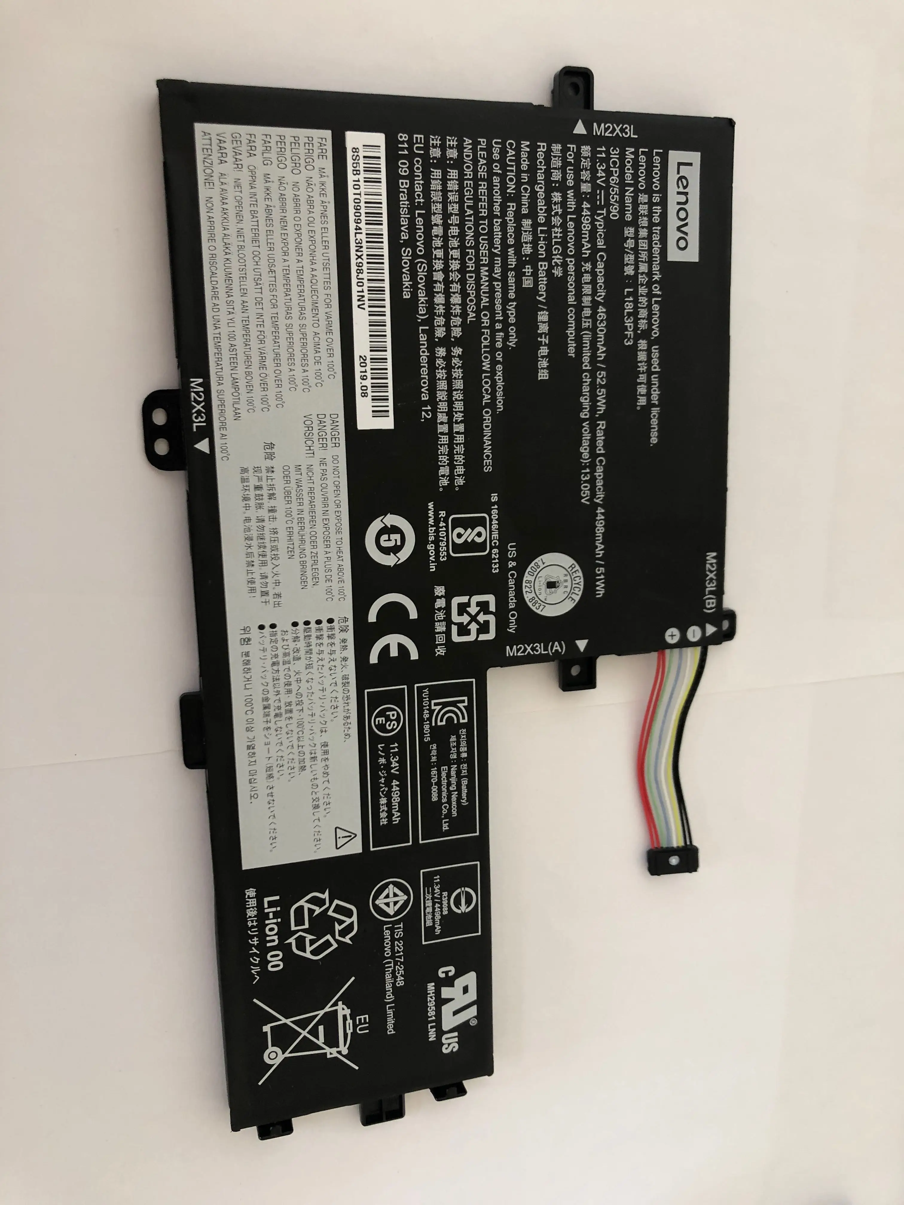 Новые оригинальные Аккумулятор для Lenovo IdeaPad C340 S340 L18M3PF7 L18C3PF7 L18C3PF6 L18M3PF6 L18L3PF2 L18L3PF3 11,25 V 52.5WH