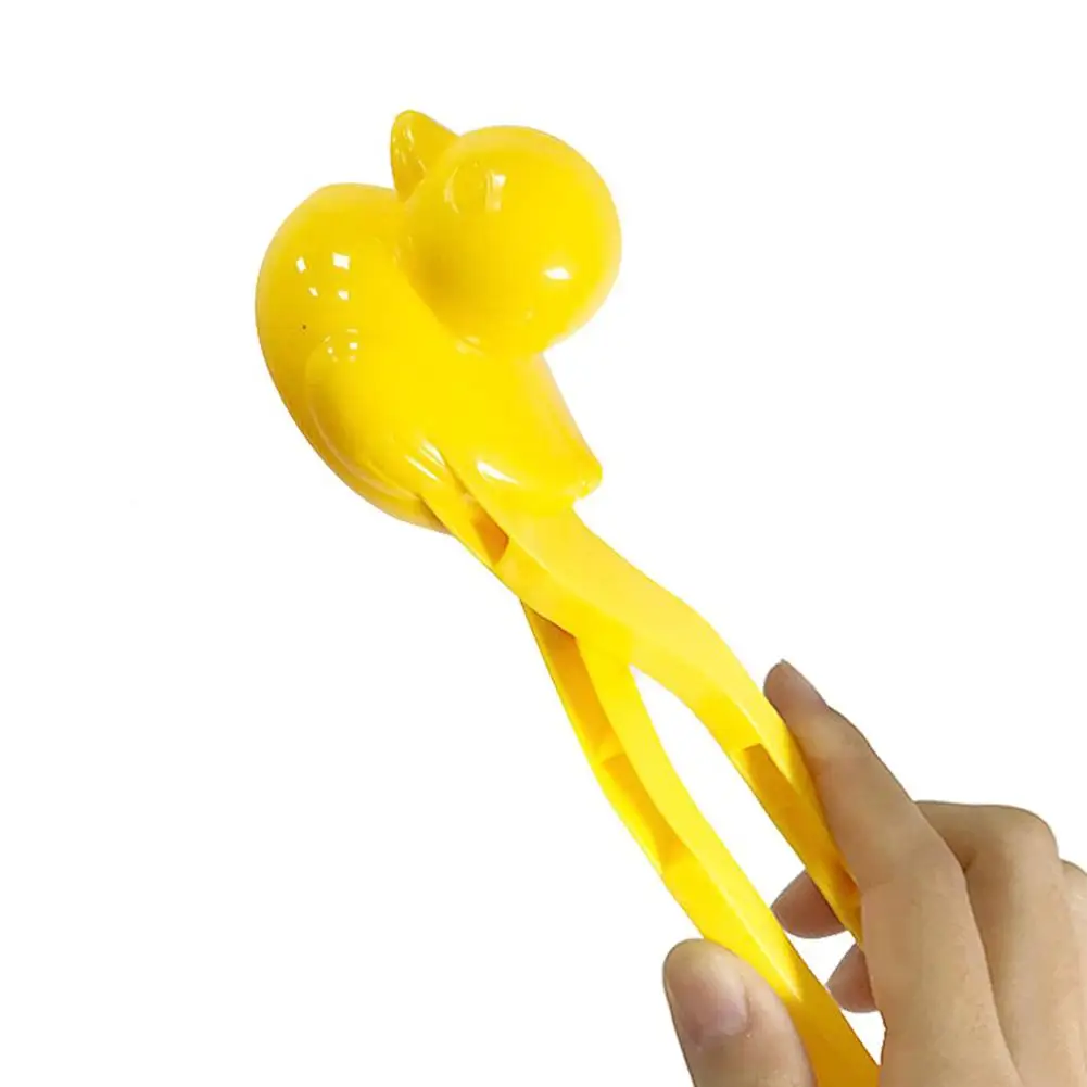 Yellow Снежная утка мультфильм клип Набор Снежный шар игрушки Инструменты Открытый снегоочиститель анти-осень Утка Форма утолщенный снег клипер - Цвет: Yellow