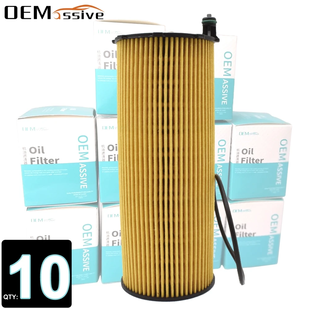 

Set Of 10, 057115561M Oil Filter For Audi A4 Convertible 8H7 B6 8HE 2006 2007 2008 2009 2698cc / A8 Q7 Cayenne Touareg 4134cc